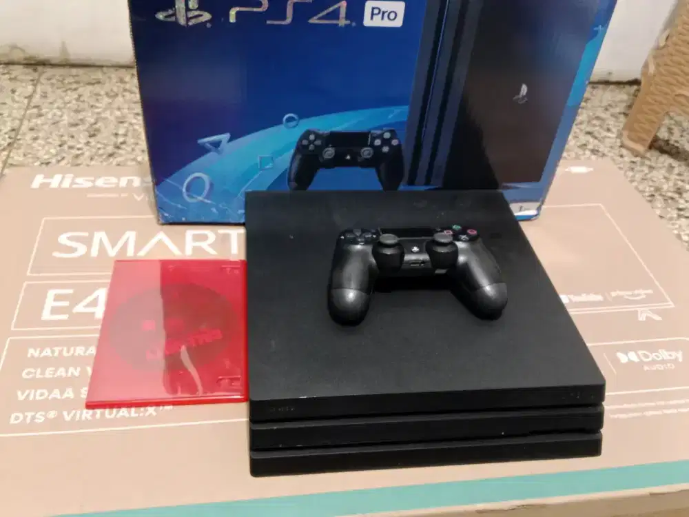 PS4 Pro 4K 1TB Murah Fullgame Fat 12 Slim 9 500GB Hardisk Segel Second