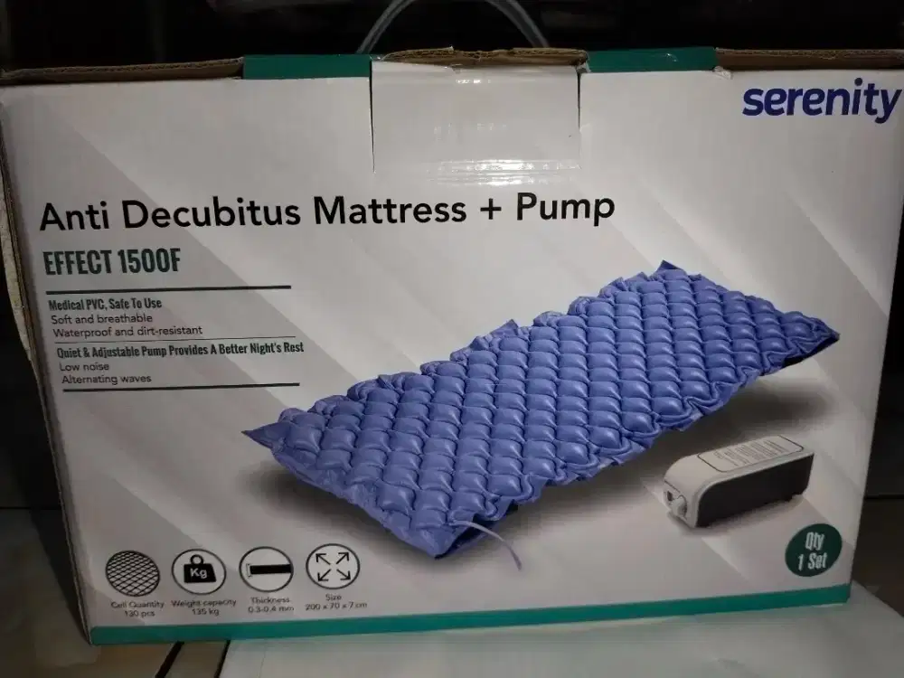 Matras Anti Decubitus + Pompa merk Serenity Effect 1500F