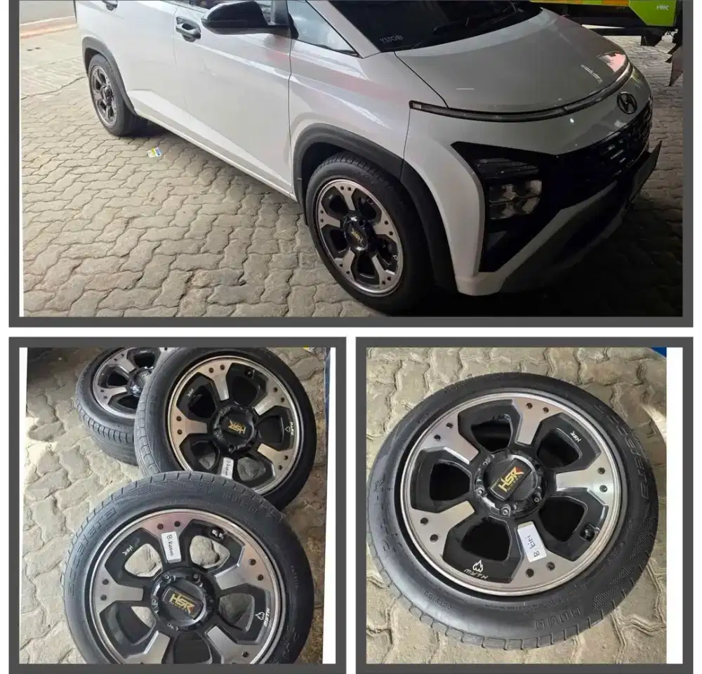 VELG R18 HSR MYTH + BAN 235/50 + Pentil TPMS Stargazer  JUAL CEPAT AJA