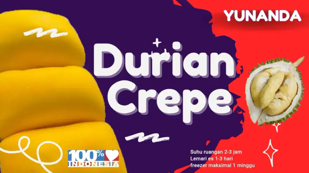 Open Reseller Durian Crepe Yunanda