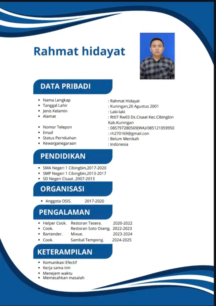 mencari pekerjaan bidang f&b