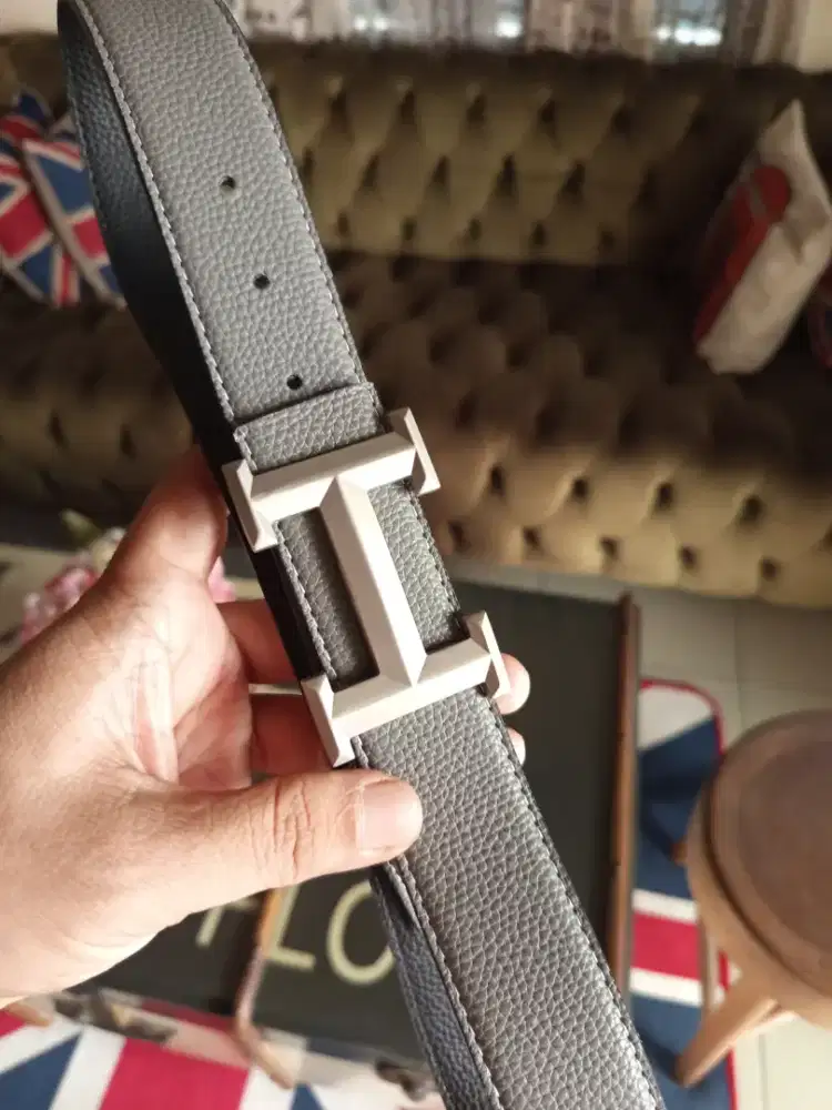 Tali pinggang hermes kulit asli