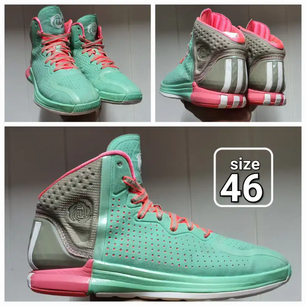 Sepatu Basket Adidas D Rose 4 Broadwalk size 46 Second original