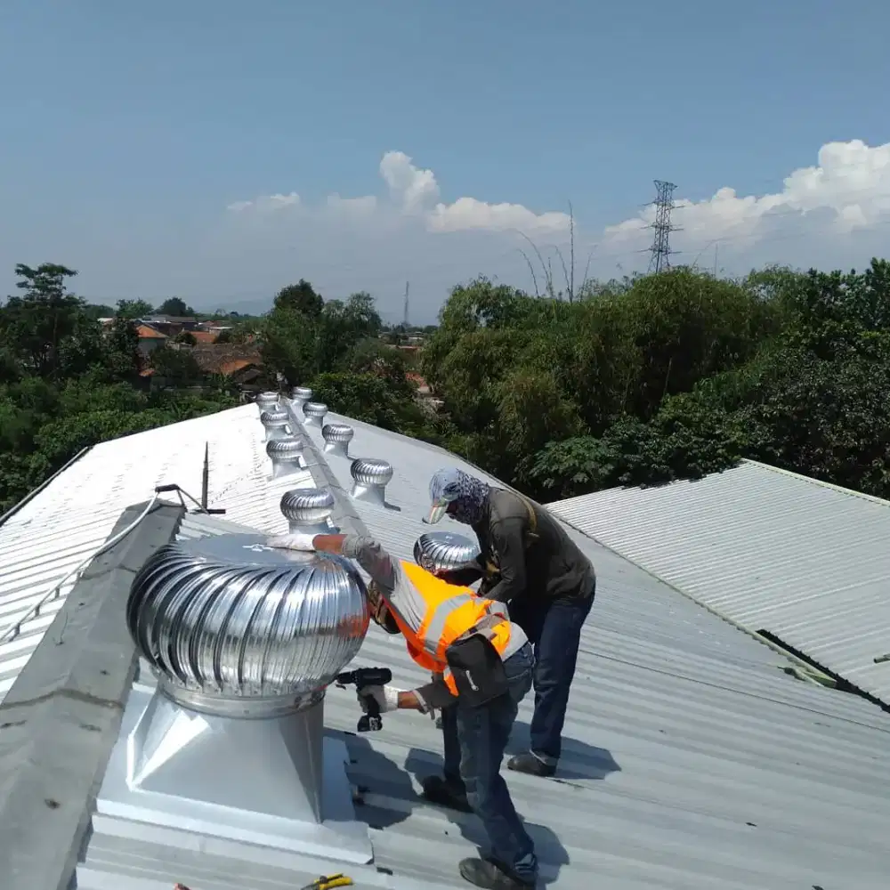 Turbine Ventilator alat sirkulasi udara atap
