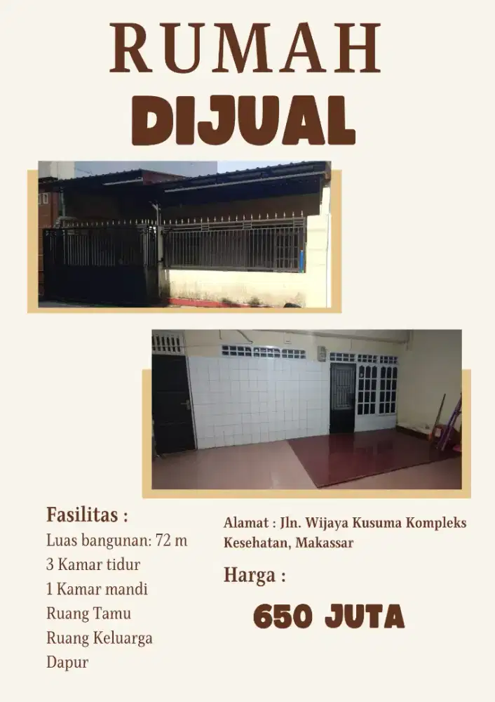 Rumah Minimalis Di Jual