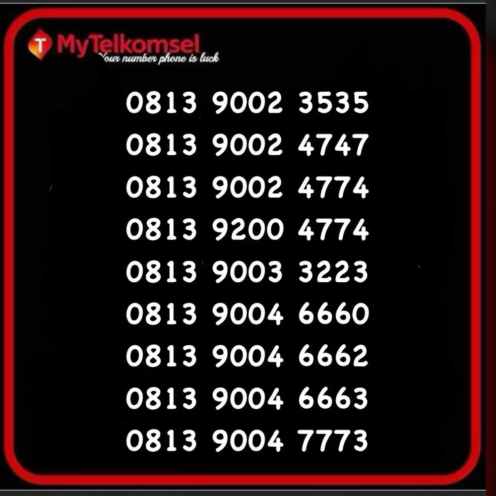 Perdana cantik/nomer cantik telkomsel