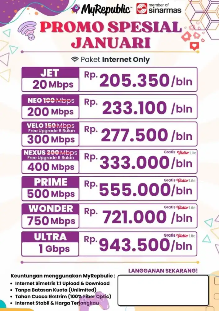 MY REPUBLIC WIFI MEDAN PT SINARMAS