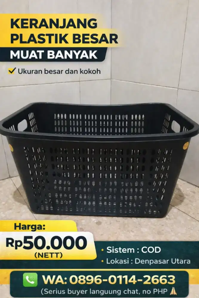 Obral Keranjang Besar Jumbo Serbaguna Berkualitas Kuat Muat Banyak