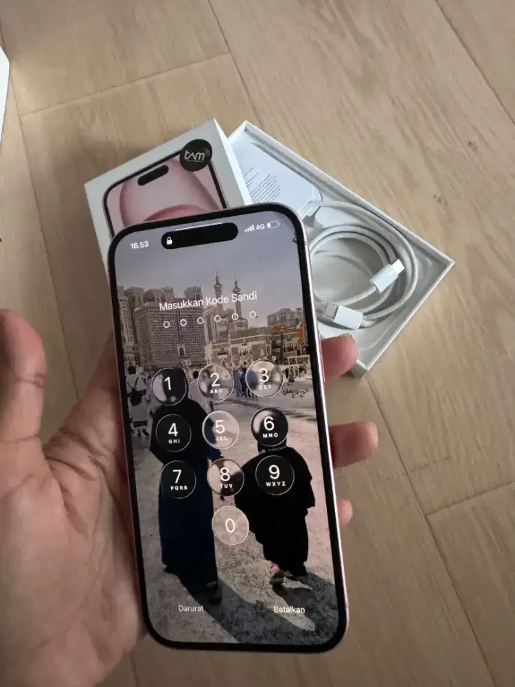 Dijual Iphone 15 128 pink BH 90 persen, fullset normal