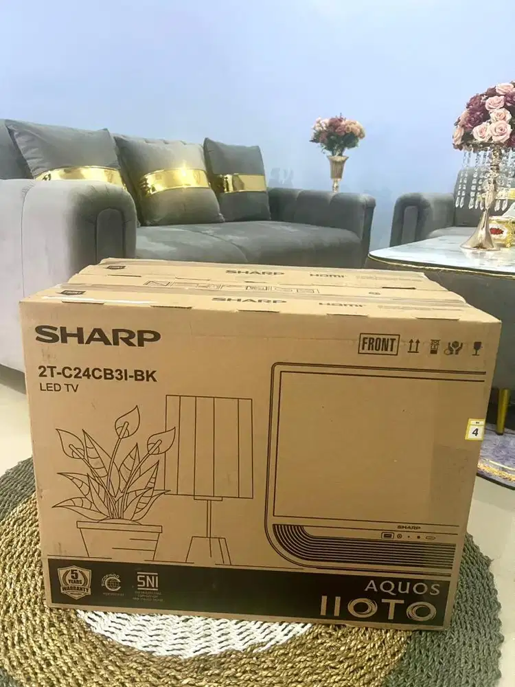 TV 24 inc merk Sharp tipe 2T-C24CB31-BK