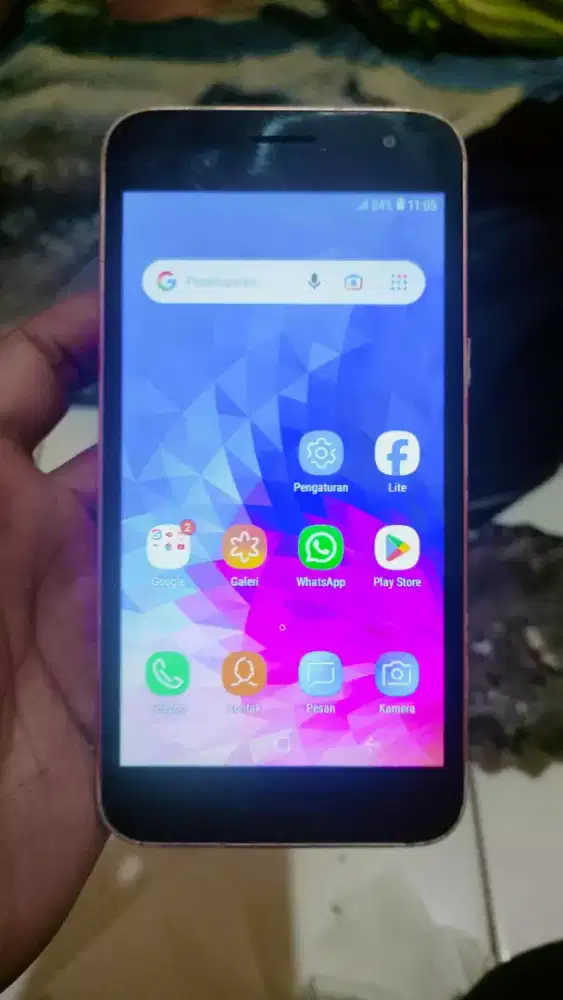 Samsung galaxy J2 core 4G layar inchi gold