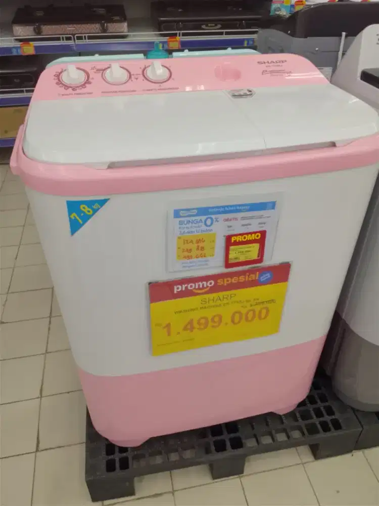 promo cicilan MESIN CUCI cuma pakai ktp tanpa dp free angsuran 1-2×