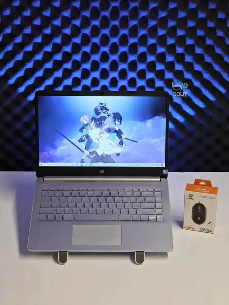 HP 14s Intel Celeron N4120 RAM 4GB SSD 256GB Bonus Mouse Siap Pakai