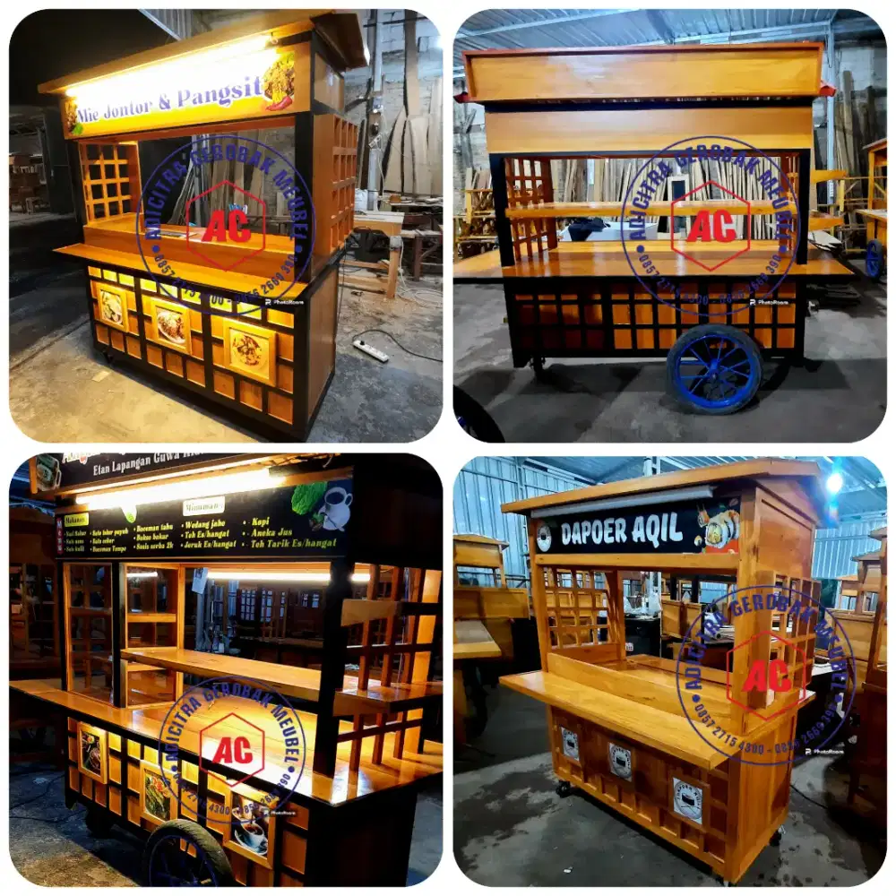 Jual Gerobak kuliner ANGKRINGAN, BAKSO,MIESO,MIE AYAM COD JABODETABEK8