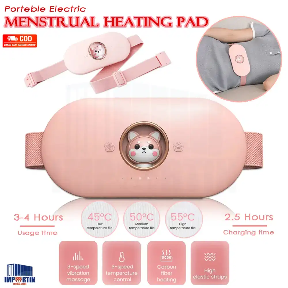 Menstrual Heating Pad / Penghangat Perut Haid Elektrik Pereda Nyeri
