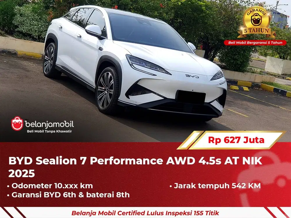 [ GARANSI 5TH ] BYD Sealion 7 Performance AWD 4.5s AT 2025/2024