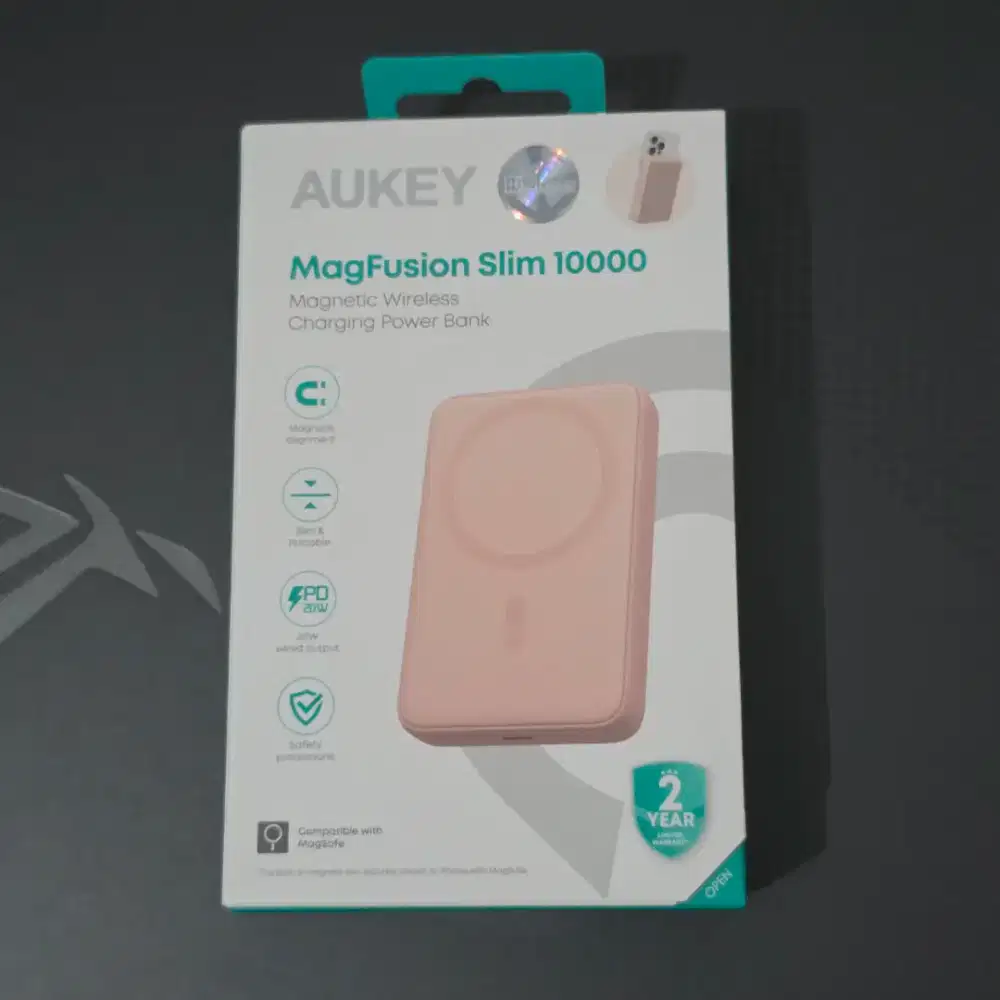 Aukey Powerbank 10.000 Mah original magnetic magsafe