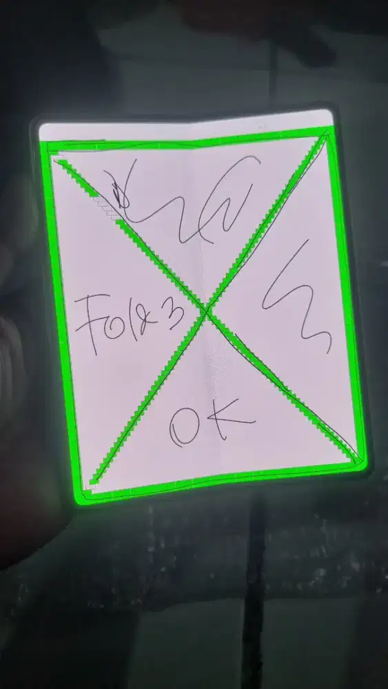 LCD Samsung Z Fold 3 copotan Original nominus