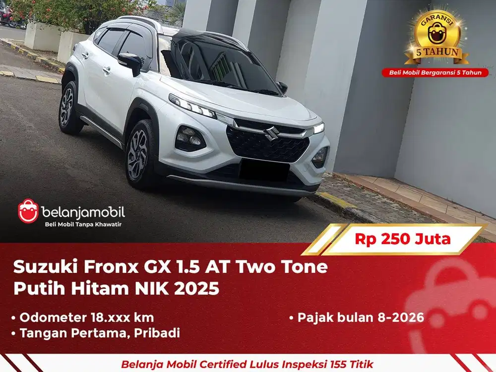 Suzuki Fronx GX 1.5 AT Two Tone Putih 2025/2024