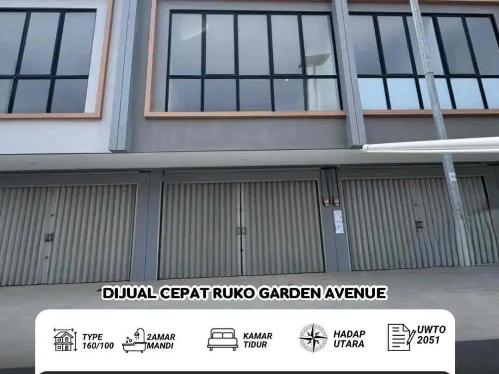 Dijual ruko garden avenue batam