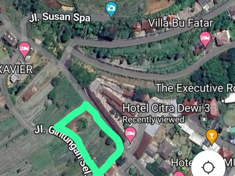 Lahan Strategis di Pusat Pariwisata Bandungan Jateng dekat Susan Spa