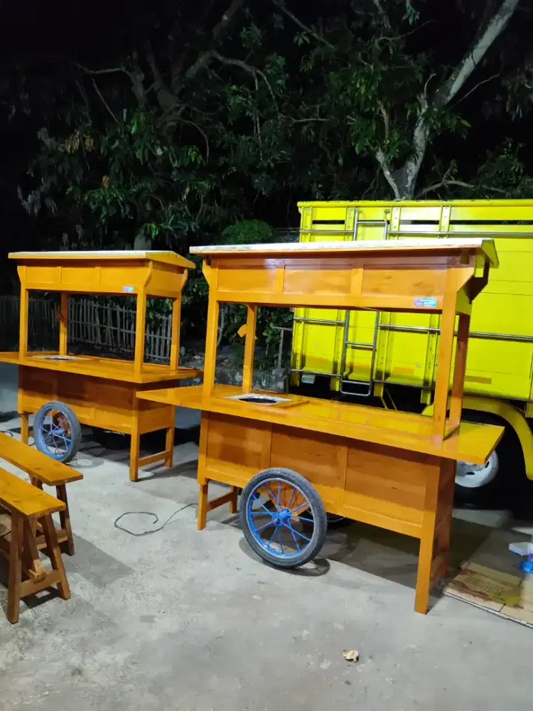 Gerobak Angkringan Bakso Mie Ayam PeceL Bubur Sate Martabak Ronde dlL