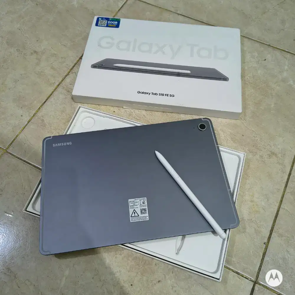 Samsung Tab S10 FE 5G Resmi Sein 8/128 Gb Likenew Garansi on Mei 2026
