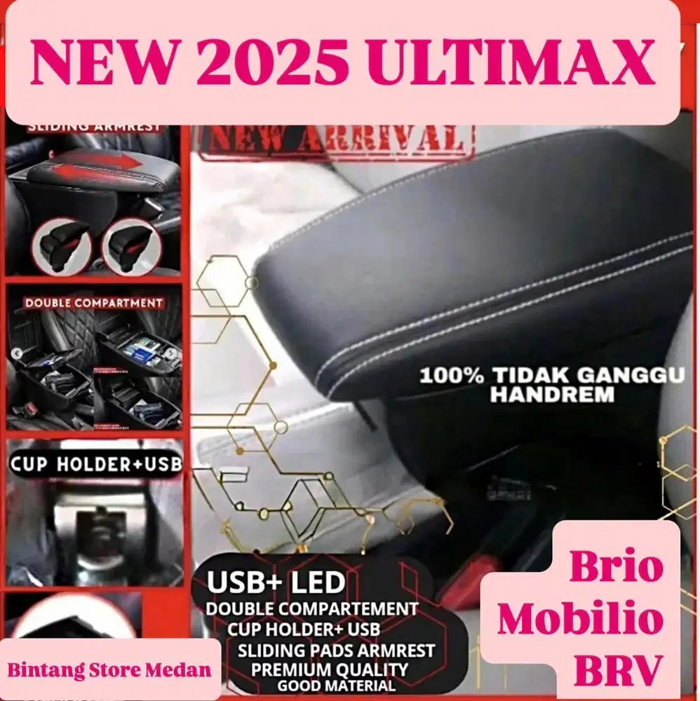 Console Box Apex (2025) Khusus Honda Brio, Mobilio, BRV, S.Ignis,