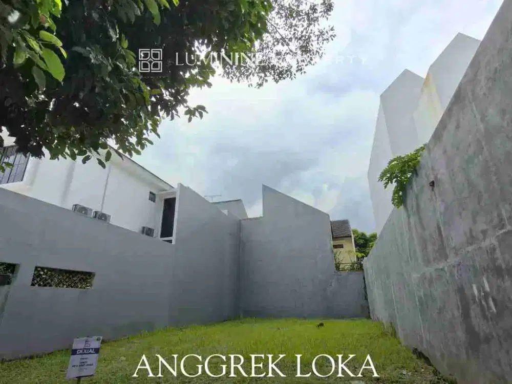 Tanah kavling jarang ada di Anggrek Loka harga cukup miring,bentuk tanah kotak 3 menit ke Tol BSD