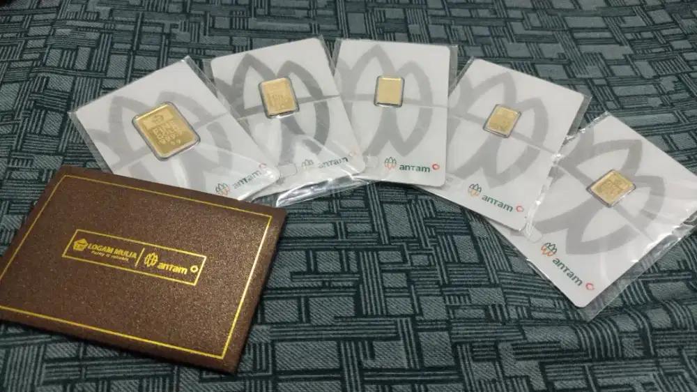 Emas Antam 1, 2, 3, 5 gram