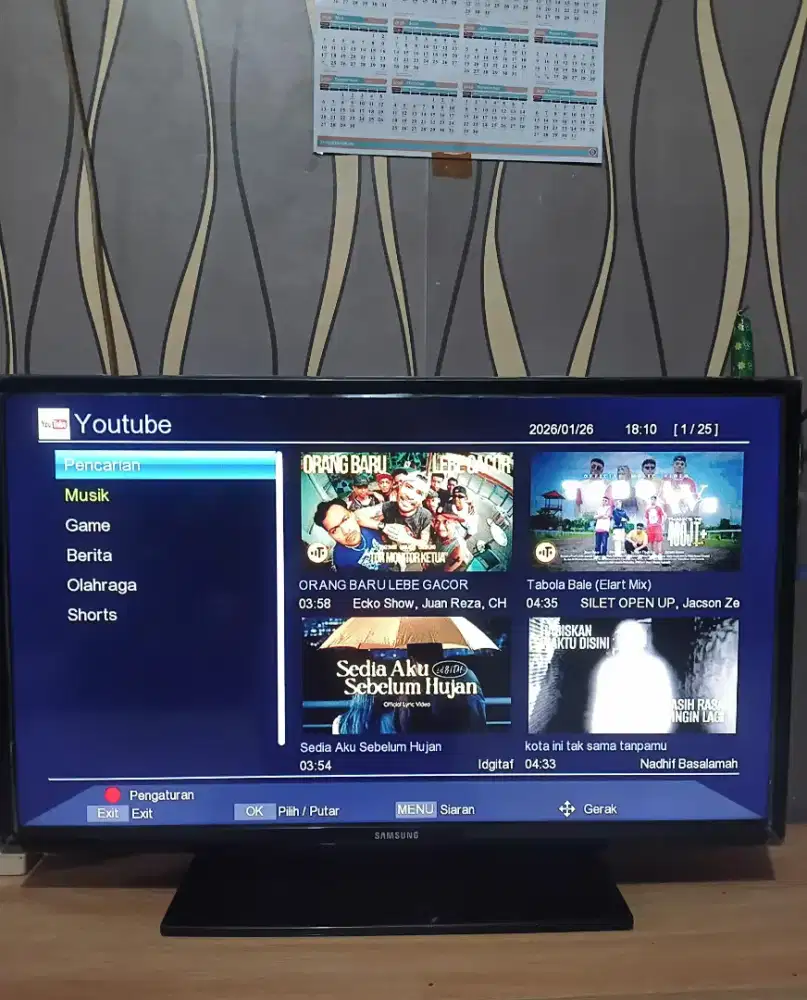 Tv led 32 in Samsung analog bisa YouTube