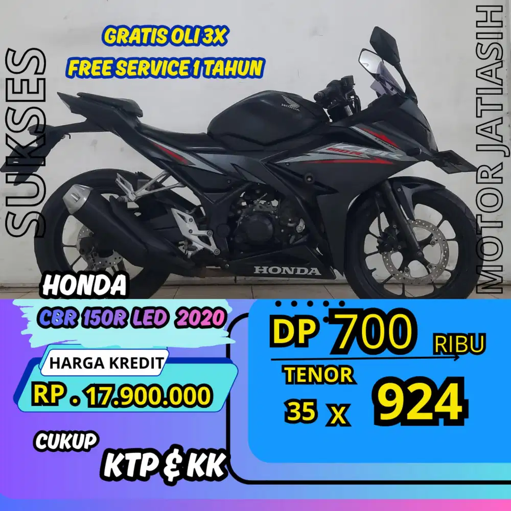 DP MURAH HONDA CBR 150R LED 2020 DP 700 RIBU BISA CASH/KREDIT