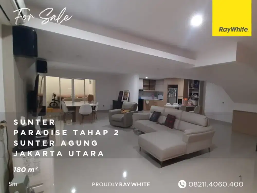 Sunter Paradise Tahap 2, Baru Renovasi, 180 m²