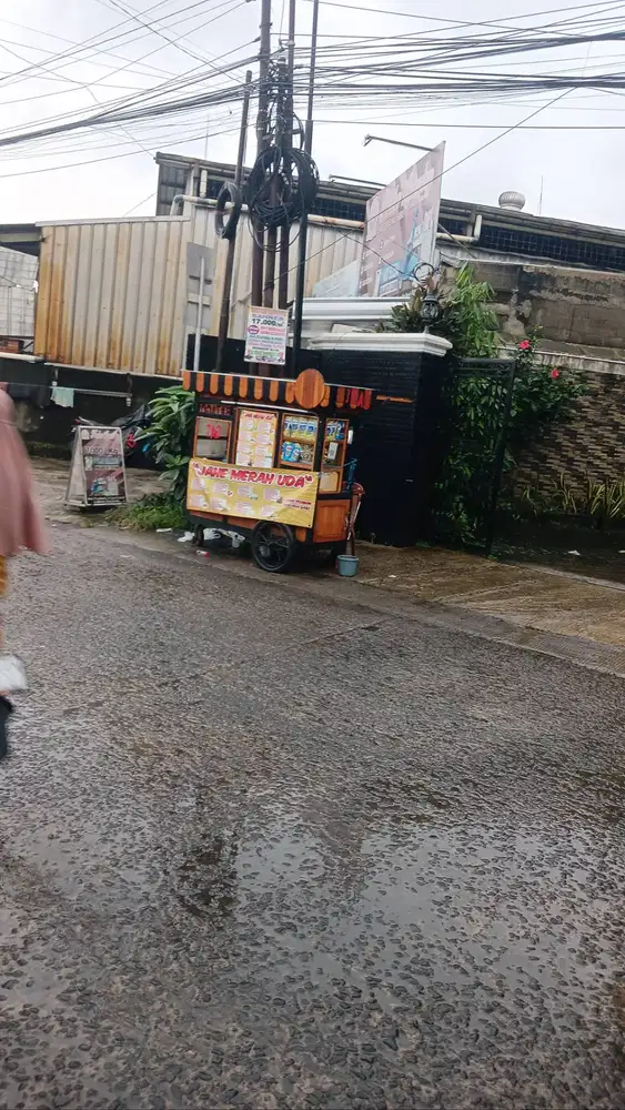 Jual gerobak+lapak+ customer +perlalatan