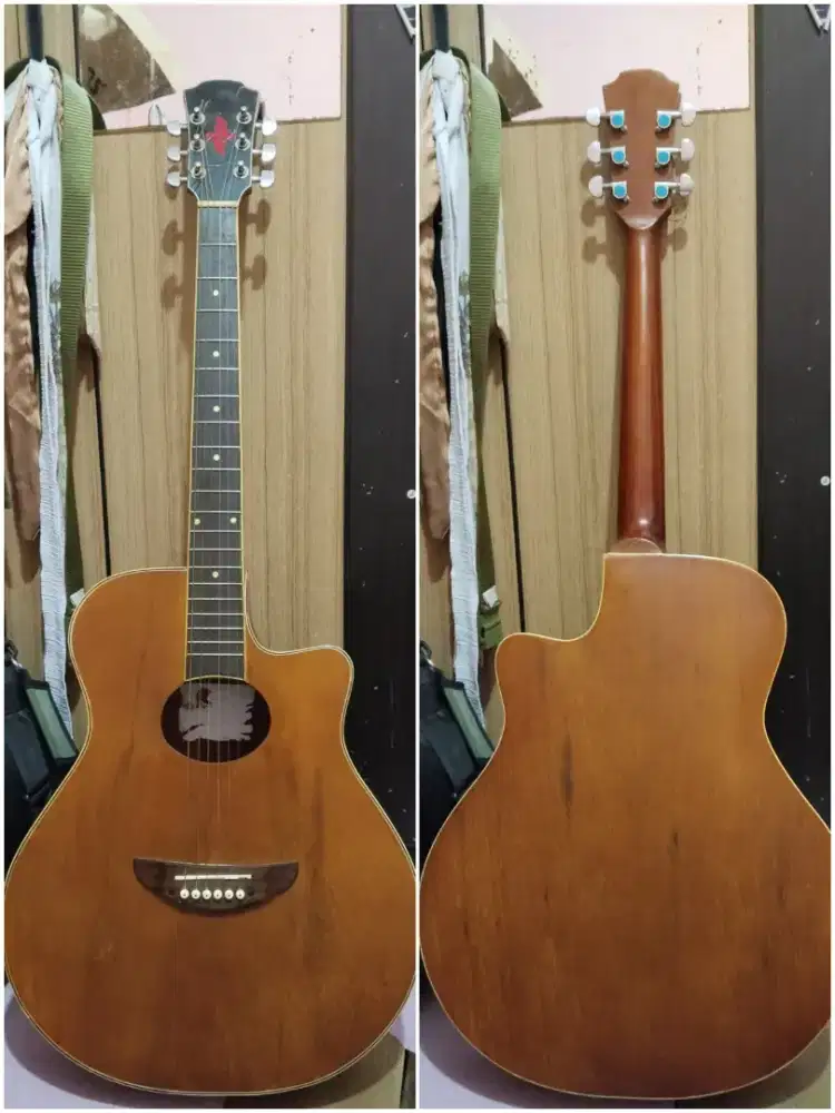 Gitar akustik custom berkualitas model apx mantap siap pakai nett