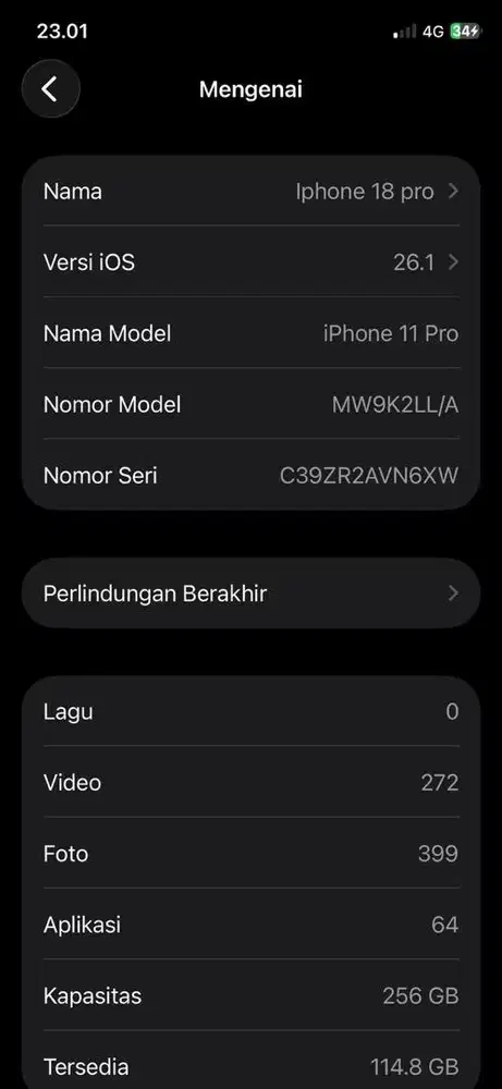 Iphone 11 pro 256