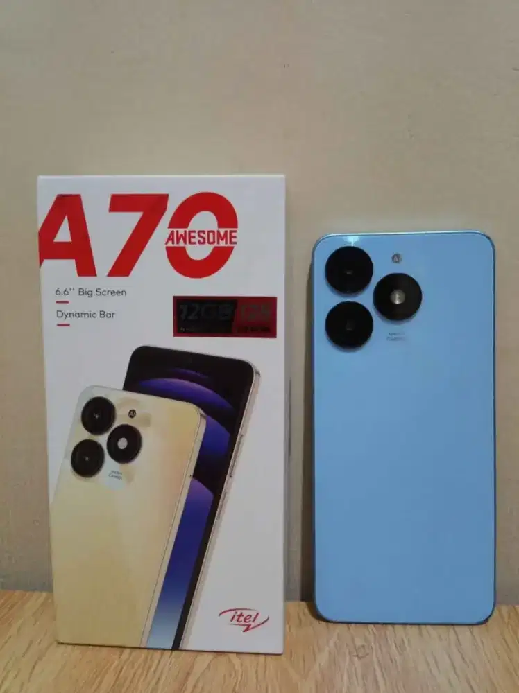 Itel a70 ram 4+8/128 gb fullset istimewa