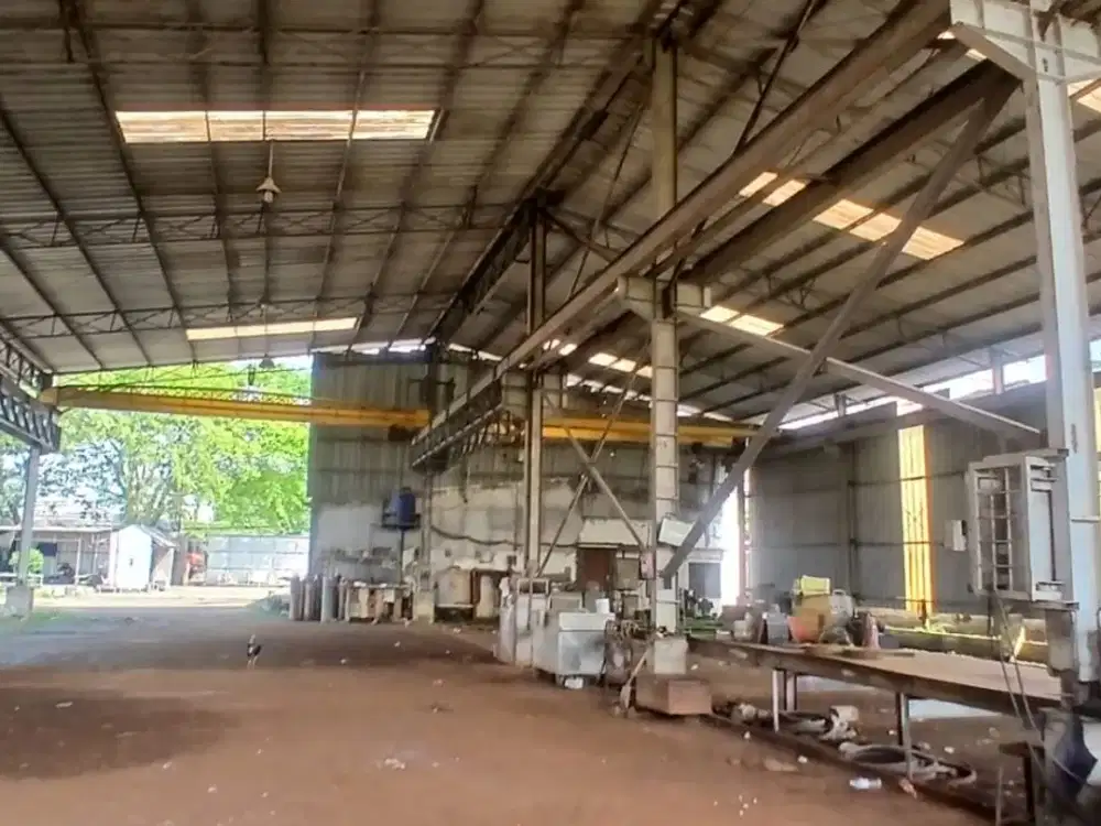 Disewakan Gudang Terbuka atau Workshop Siap Pakai (Baru Selesai Masa Sewa) Di Bantar Gebang. Kota Bekasi