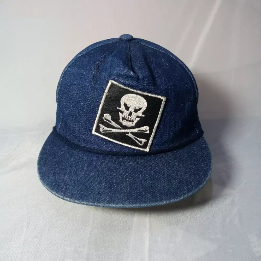 Topi Snapback Skull Denim Bross Bross