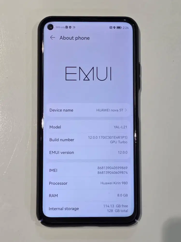 Huawei Nova 5T Kondisi mulus