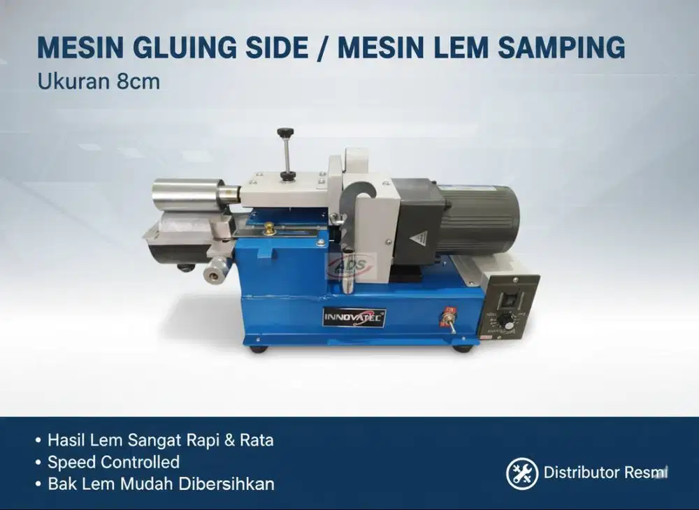 MESIN GLUING SIDE / MESIN LEM SAMPING uk 8cm