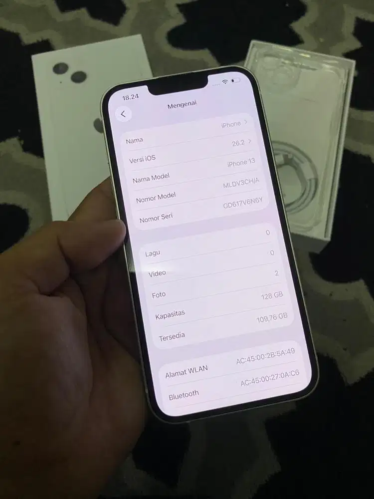 Iphone 13 starlight dualsim beacukai mulus setara ibox