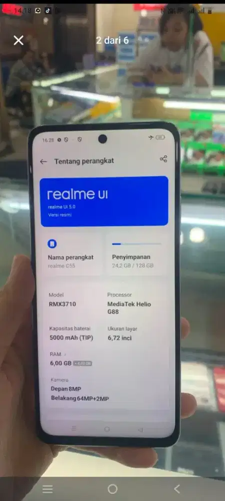 REALME C55 RAM 6GB+12GB/128GB