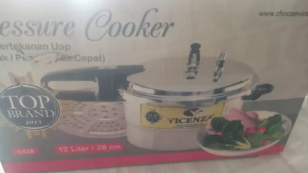 Panci Presto UK 12Liter merek Vicenza