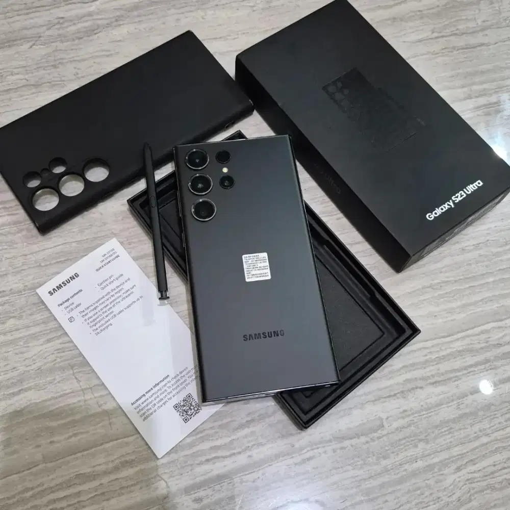 Samsung Galaxy S23 ULTRA 12/256GB
Mystic Black Resmi SEIN Mulus Ori