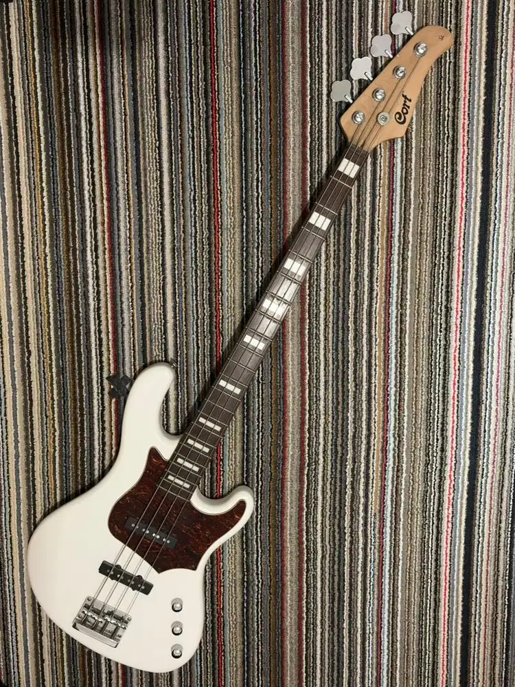 Electric Bass Cort GB34J Olympic White