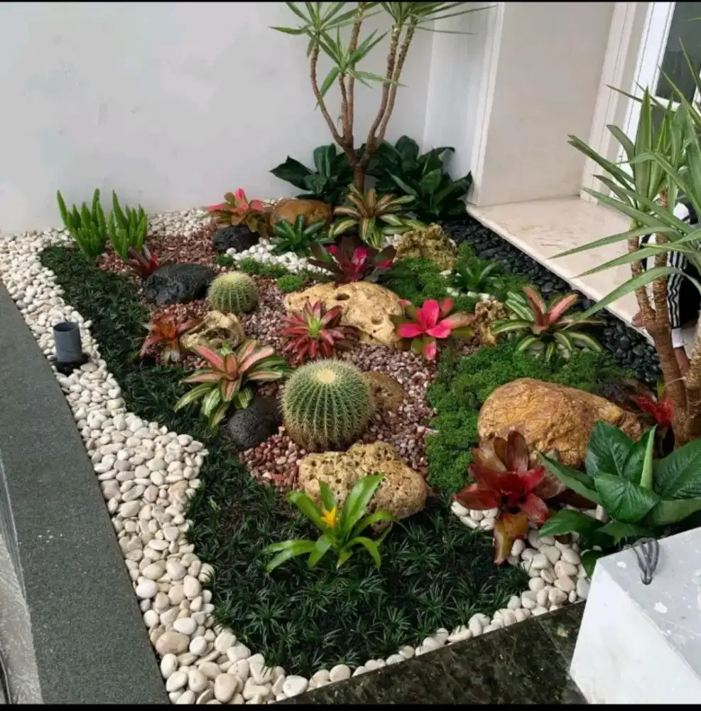 Pembuatan taman rumah outdor