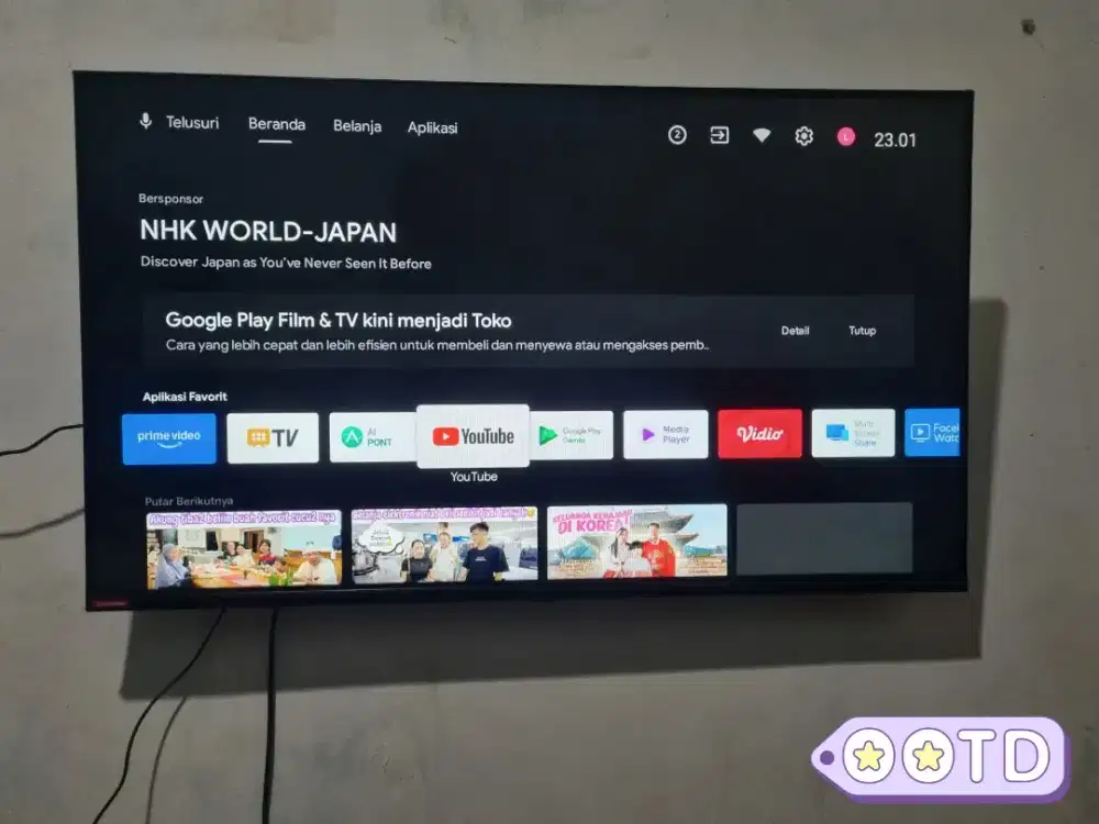 Changhong Android TV 43 Inch Frameless No Minus Mulus