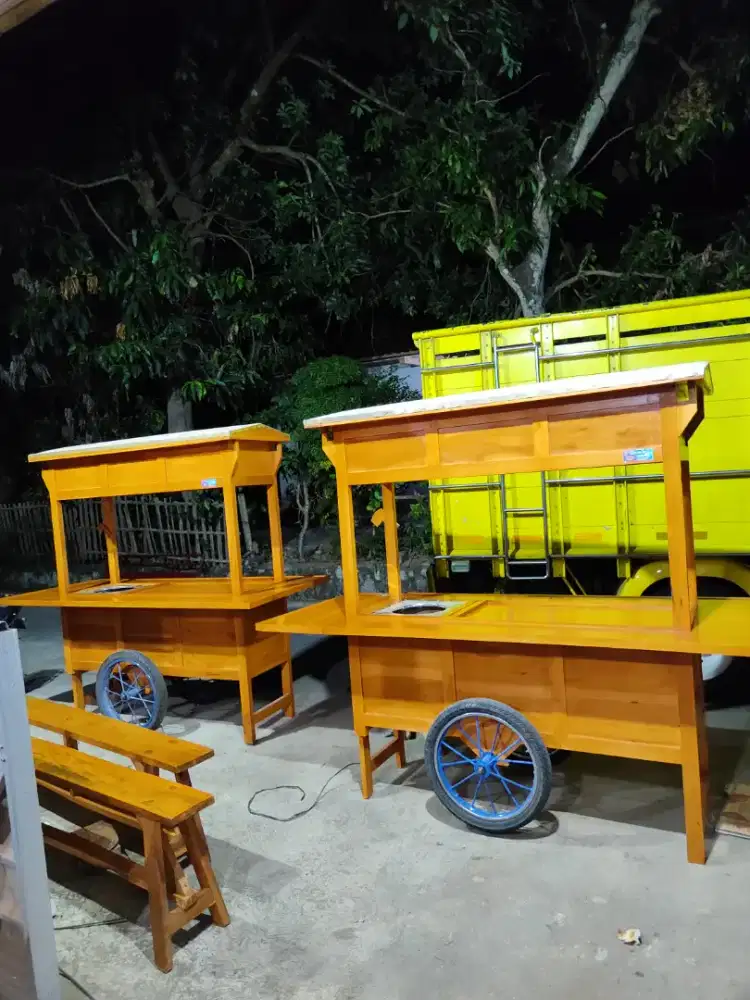 Jual Gerobak Angkringan, Bakso, Mie Ayam, Bubur, Sate, Soto, Pecel dll