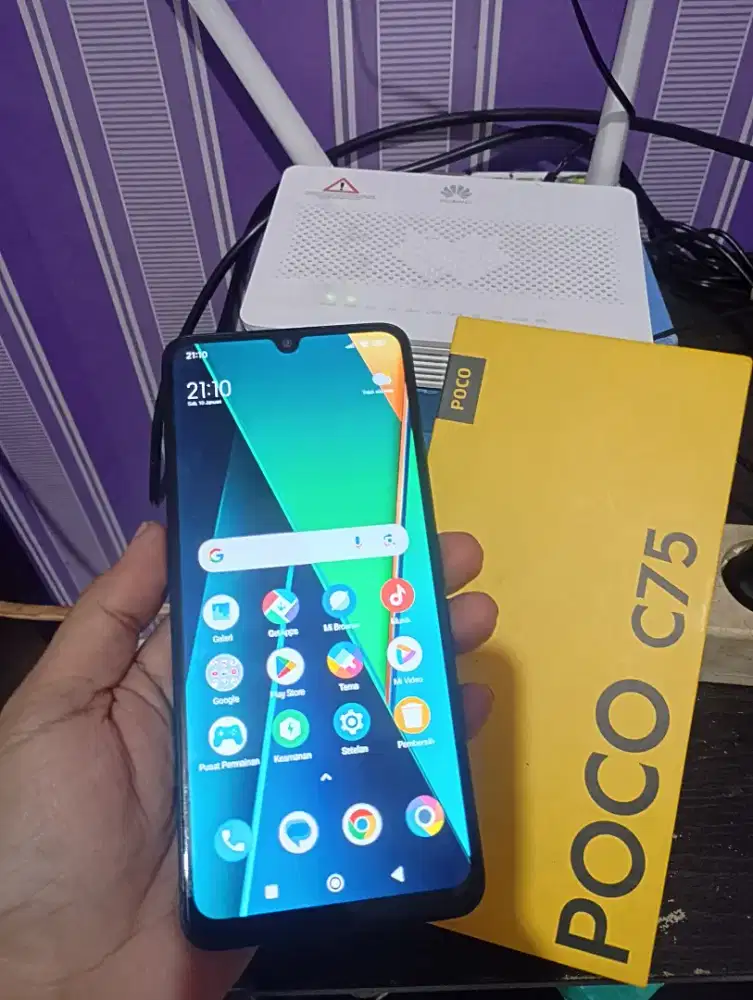 Poco c75 6/128 lengkap